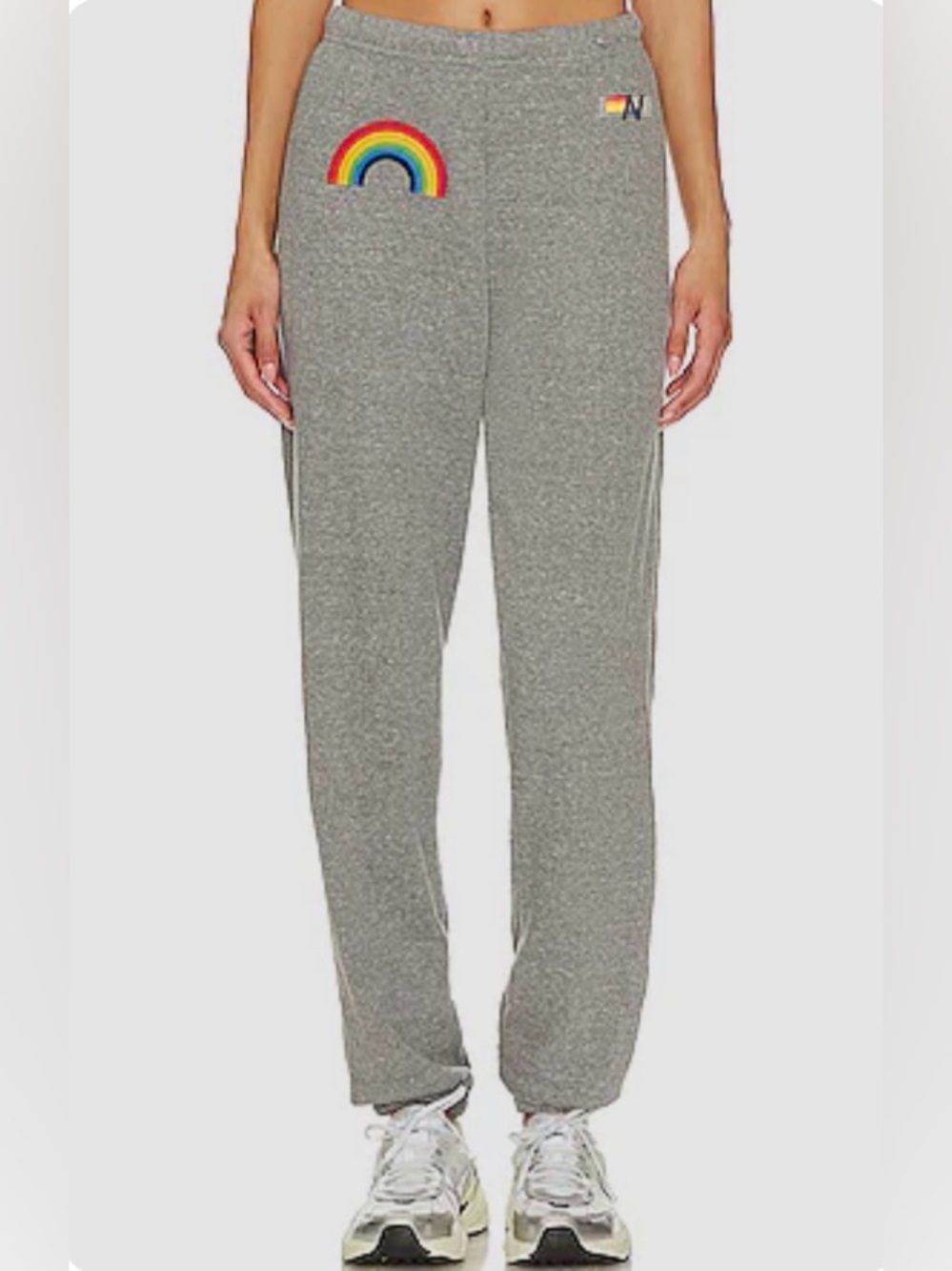 Aviator Nation Rainbow Embroidery Sweatpants